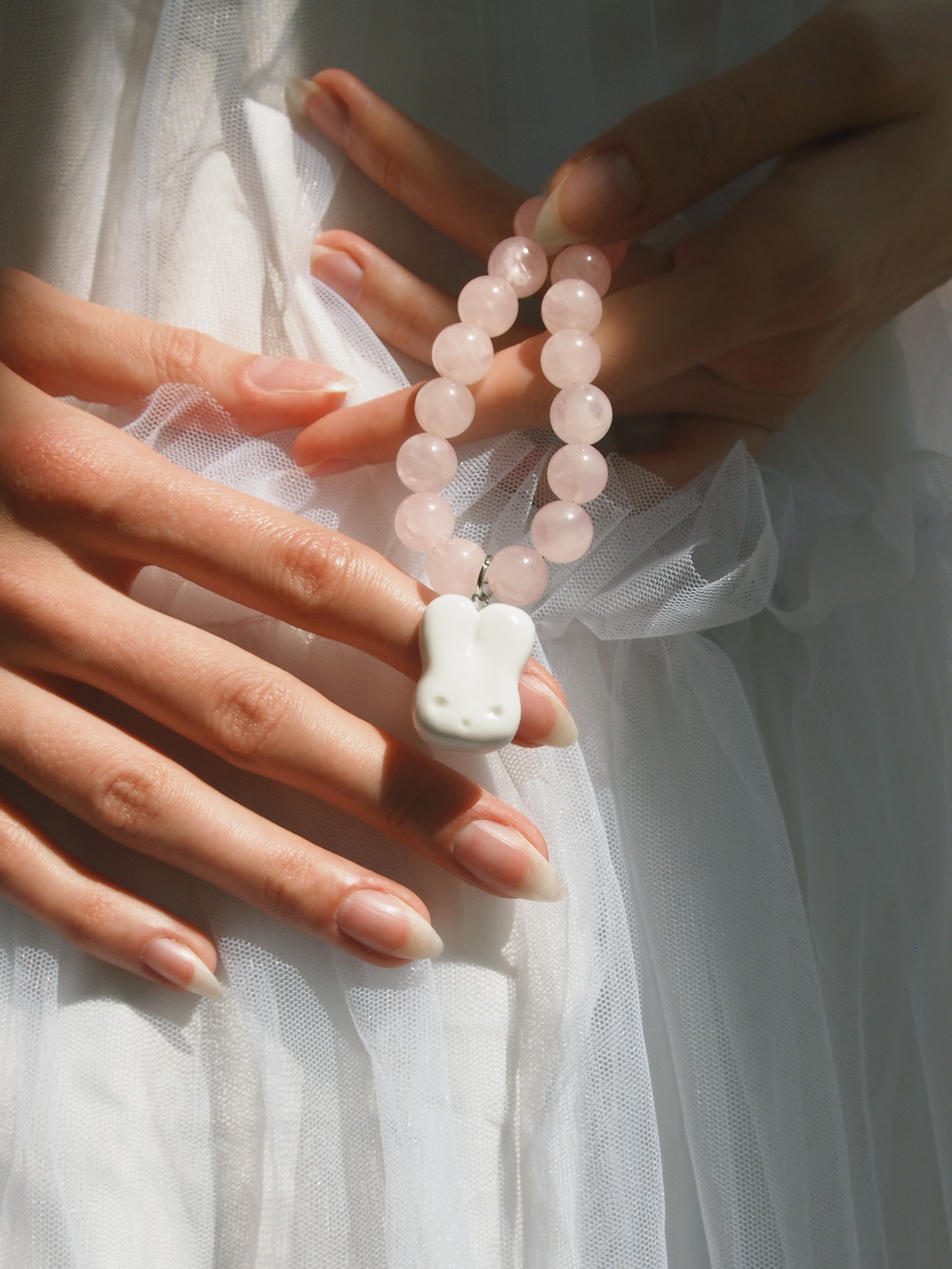 HARU ROSE QUARTZ NECKLACE