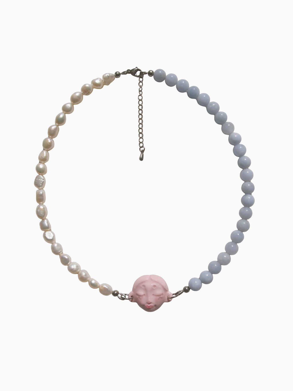 MIRA JADEITE & PEARL NECKLACE