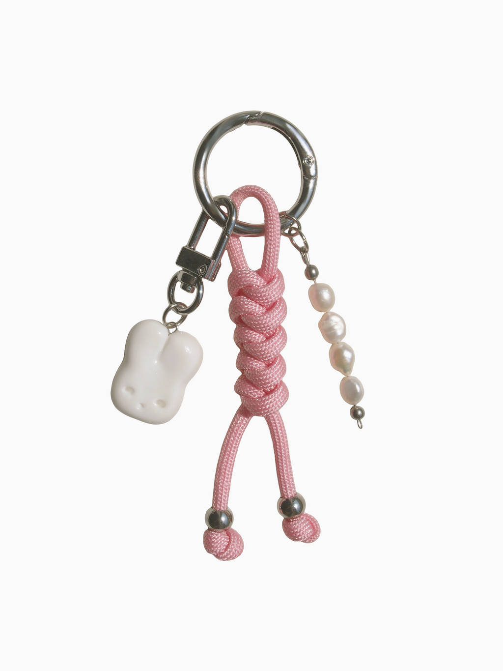 WONDER PARACORD & POLYMER CLAY CHARM PINK