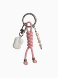WONDER PARACORD & POLYMER CLAY CHARM PINK
